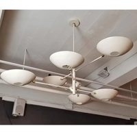 Lustre Moderne en Laiton à Contrapoids, Style Artistique Unique, Plafonnier LED Dimmable, Finition Dorée, Blanc Chaud 2700K