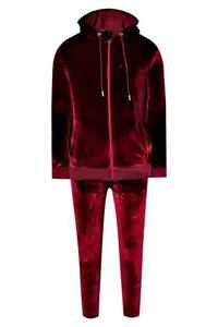 Survêtement en velours pour hommes Offre Spéciale tendance Logo personnalisé avec poche latérale Respirant Meilleur fournisseur Survêtement en velours pour hommes haute visibilité - Product Image 2