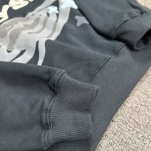 Sudaderas con capucha gruesas de peso pesado en blanco de 230 gramos de tela saludable para hombres, sudaderas con capucha con logotipo estampado personalizado para hombres y mujeres - Product Image 2