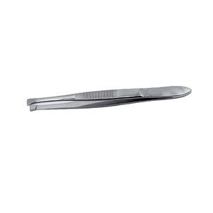 Pinzas de Cejas Profesionales de Acero Inoxidable de la Mejor Calidad con Diseño de Punta Inclinada Único, Pulimentadas para Uso Personal Femenino - Product Image 1