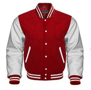Chaqueta de béisbol bordada de chenilla de lana con logotipo personalizado para hombre diseño universitario en blanco vintage de alta calidad talla XL para invierno - Product Image 1
