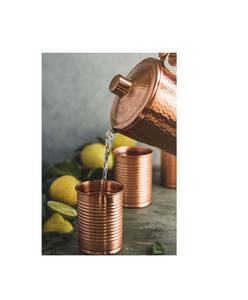 Durable copper hydration tumbler with clean lines and ethnic <b>charm</b> built for holistic households - Product Image 3
