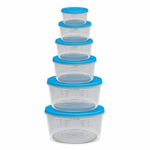 BPA Free <b>Plastic</b> <b>Food</b> Container Set 6 Pcs Airtight Leakproof Microwave Freezer Dishwasher Safe Varying Sizes Wholesale Bulk - Product Image 6