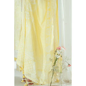 Conjunto de traje de 3 piezas bordado para mujer con dupatta estampada con efecto lacado DN-62020 - Product Image 2