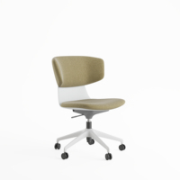 Vente directe usine : Chaise de salle à manger et de loisirs moderne, colorée, en tissu nylon, pivotante, réglable en hauteur, avec roulettes, pour salon et événements