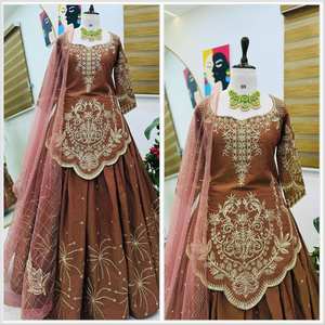 ชุดปาร์ตี้ lehenga & choli dupatta ดีไซเนอร์ใหม่ - Product Image 2