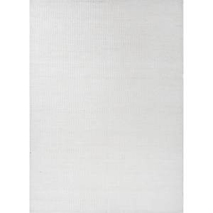 พรมโพลีเอสเตอร์ทอลายเรียบสีไอวอรี่ รุ่น Abrash ลายเรขาคณิตสีพื้น รูปทรงสี่เหลี่ยมผืนผ้า สำหรับห้องนั่งเล่น พรมข้างเตียง พรมทางเดิน - Product Image 1