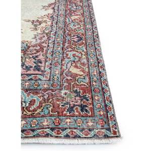 Tapis en laine noués à la main de grande taille, style vintage, motif médaillon rouge-orange classique, pour la maison, le couloir, design rectangulaire, recyclé - Product Image 4