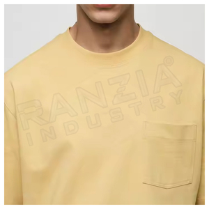 T-shirt 100% coton personnalisé pour hommes, en microfibre douce, légère et vierge, vêtements de rue de grande taille avec impression de logo - Product Image 4