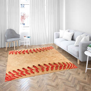 พรมลายเบสบอล: ของตกแต่งห้องเด็กผู้ชาย, พรมลายกีฬา, พรมพิมพ์ลาย, พรมเชนิลล์ - Product Image 3