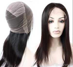 Pelucas de cabello humano sin procesar virgen Natural 1B 13x4 de calidad superior donante único con encaje suizo transparente frontal Color 1B 13x4 - Product Image 1