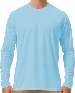 <b>Men's</b> Polyester Quick Dry Surfing <b>Swim</b> Shirts UV Sun Protection Long Sleeve Rash Guard Washed Technique Breathable - Product Image 2