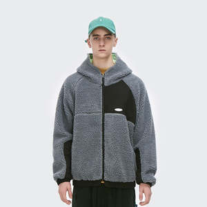 Sweat à capuche en polaire personnalisé avec logo personnalisé, sweat à capuche épais surdimensionné pour homme, sweat à capuche d'hiver - Product Image 2