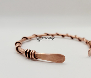 Lightweight <b>Copper</b> <b>Bangles</b> for Daily Fashion Handmade Boho Jewelry by Tradebyd - Product Image 5