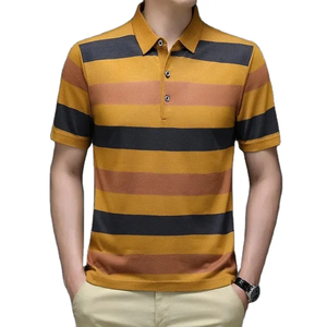 Nouveauté Chemises Polo pour Hommes en Coton Brodé avec Logo Imprimé Golf pour Chemise Polo - Product Image 1