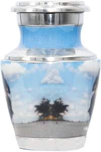 Motociclismo Into Heaven Urna de cremación de motocicleta con bolsa de terciopelo. Urna funeraria de recuerdo de motociclista con personalización - Product Image 6