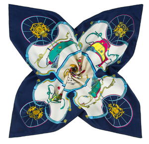 Écharpe en satin sur mesure à faible MOQ, bandana carré en soie pour femmes - Product Image 1