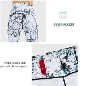 Mallas de yoga deportivas Fitness de sublimación de alta calidad para mujer cintura elástica con logotipo personalizado mallas de nuevo diseño al por mayor - Product Image 6