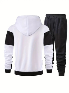 ชุดวอร์มสำหรับผู้ชายชุดวิ่งจ๊อกกิ้งผ้าขนแกะแบบปิดซิปออกแบบได้ตามต้องการสำหรับฤดูหนาว - Product Image 5