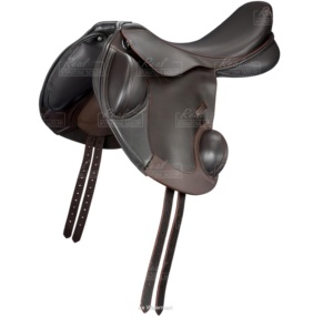 Silla de montar premium para doma inglesa, de cuero genuino, cómoda, para carreras y equitación. - Product Image 2