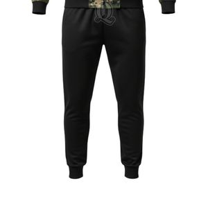Survêtement d'entraînement de football camouflage personnalisé, imprimé camouflage, veste zippée en polyester et pantalon noir pour hommes, vêtements d'entraînement sportif - Product Image 6