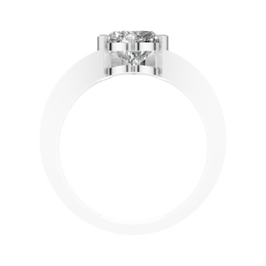 Bague de fiançailles en moissanite taille cœur 1,5 ct, or massif 14 carats, design multi-bandes, pour femme, mariage, certifiée IGI, tendance, vente en gros, haute qualité - Product Image 4