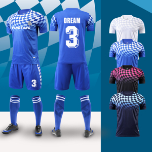 Ensemble de maillots de football personnalisés pour hommes, technique de sublimation complète avec impression de nom, uniforme de football gratuit pour l'entraînement d'équipe - Product Image 4