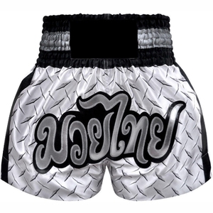 กางเกงมวยไทยขาสั้นทรงหลวมทำจากโพลีเอสเตอร์สำหรับผู้ชายชุดกีฬามวยไทยกางเกงขาสั้นแบบไทย - Product Image 3