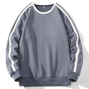 Tendencia personalizada OEM de gran tamaño de alta calidad letra hombres Sudadera con capucha cuello redondo Chenille bordado Logo parches pulóver sudadera - Product Image 6