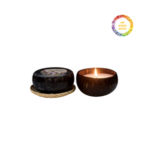 Iluminación decorativa de contenedor de vela de cáscara de coco de lujo de mejor venta de Vietnam - Product Image 3