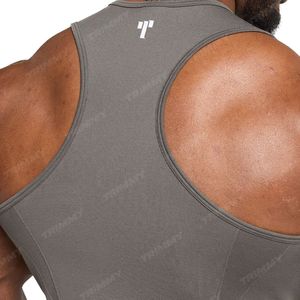 Wholesale Custom logo Cotton <b>Running</b> <b>Singlet</b> Muscle Athletic Shirts Sleeveless Fitness Wear Workout Men Gym Tank Top for Men - Product Image 4