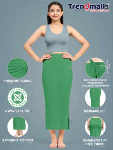 Trendmalls Femme Vert pour Lycra Spandex Saree Shapers (P02) Jupon respirant et confortable Shapewear - Product Image 2