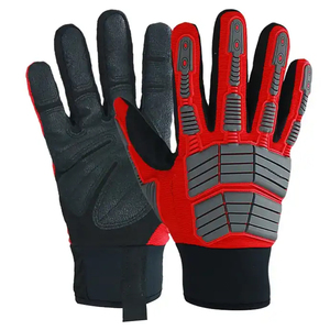 Gants de conducteur en cuir de vachette non doublés TPR Impact Protective Safety Caractéristiques Anti-impact Outdoor Luvas De Condutor De Impacto - Product Image 3