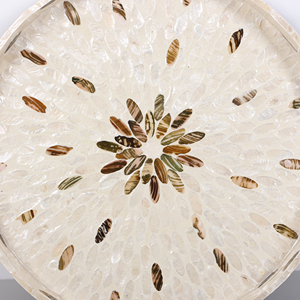 Las mejores bandejas de nácar elegantes naturales de tendencia, bandejas decorativas y para servir hechas a mano, precios al por mayor de Vietnam - Product Image 2