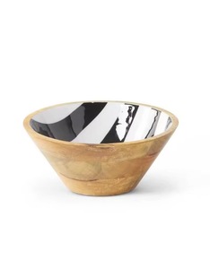 Tazón de Madera Esmaltada para Uso en la Cocina y Artículos Decorativos para el Hogar, Tazón de Madera Esmaltada Más Vendido, Acabado Meena, Tazón de Madera Moderno - Product Image 2