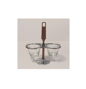 Porte-verre en bois organisateur porte-gobelet pour Bar hôtel événements 2 trous porte-bouteilles et porte-bouteilles fournitures - Product Image 6