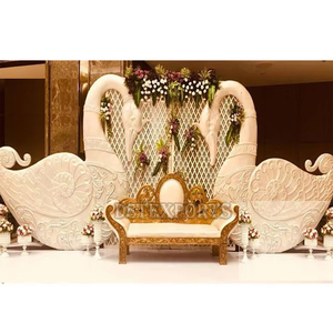 Scène de mariage asiatique, scène de mariage de conception indienne, décoration de scène de mariage - Product Image 1