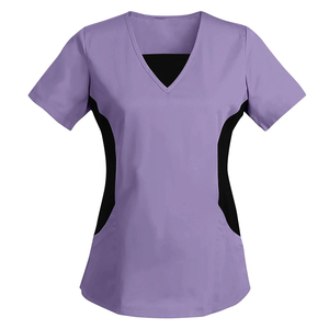 Tops de enfermería con cuello vuelto personalizados para mujer, túnica blanca para el cuidado de la salud, uniformes de hospital al por mayor - Product Image 1