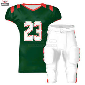 Maillot de football américain personnalisable de la meilleure qualité, matériau respirant, manches courtes, concevez votre propre uniforme - Product Image 3