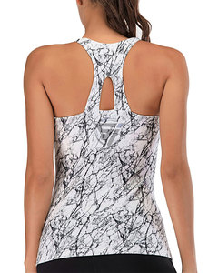 Soutien-gorge de sport pour femme, tricoté, écologique, léger, respirant, dos en U profond, haute résistance, antichoc, avec soutien intégré, style débardeur de fitness - Product Image 4