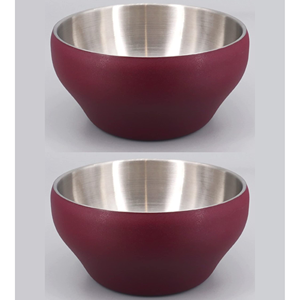 Tazones de Doble Pared, Acero Inoxidable Pulido Negro Mate Premium, Ecológicos, Cómodos para Comer, para Restaurantes y Catering - Product Image 4