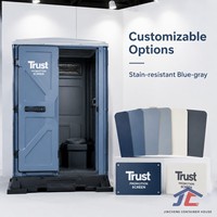 Bagno Portatile Durevole, Cabina WC Mobile di Facile Manutenzione per Cantieri, Parchi e Campeggi