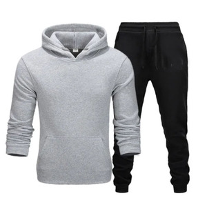 Tenue de sport deux pièces pour homme au meilleur prix Survêtement 100% coton pour le printemps et l'automne - Product Image 5