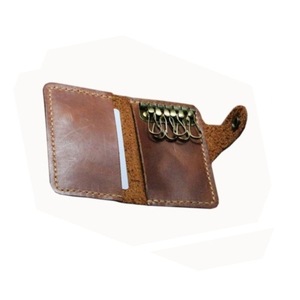 Vente chaude en gros couleur brun foncé en gros étui à clés multiples, étui à clés - Product Image 1