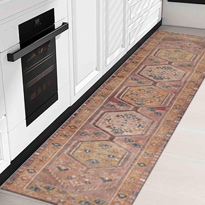 Alfombra Estampada con Diseño Aztek Kilim, Decoración Turca Antigua, Alfombra Grande para Salón, Alfombra de Chenilla - Product Image 5