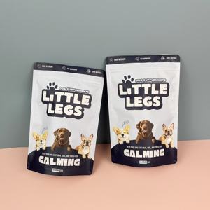 Großhandel Custom Small Dog Supplement Pouch Leere Tiernahrung Verpackung Gefrier getrocknete Snack Dog Bag Plastiktüte - Product Image 2