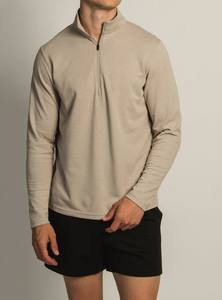 เสื้อเชิ้ตแขนยาวผู้ชายแบบมีซิปครึ่งแขนผ้าฝ้าย100% สั่งซื้อจำนวนมากทำจากผ้าฝ้ายพรีเมียม - Product Image 3