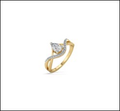 Bague solitaire en or 9 carats de qualité supérieure avec diamant de laboratoire taille poire 0,52 ct EF VS VVS, design personnalisé pour femmes, bijoux fins, vente en gros - Product Image 6