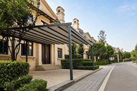 Wasserdichte Faltbare Pergola Aluminiumrahmen Einziehbares Dach Markise für Garten Terrasse Balkon Innenhof Villa