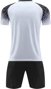 Conjunto de camiseta de fútbol de poliéster 100% ligero para hombre con pantalones cortos elásticos uniforme Atlético transpirable y ecológico para adultos - Product Image 2